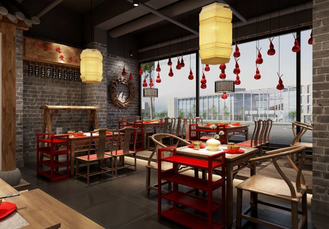 型：这个配色让顾客食欲暴增麻将胡了火锅店设计风格转(图2)